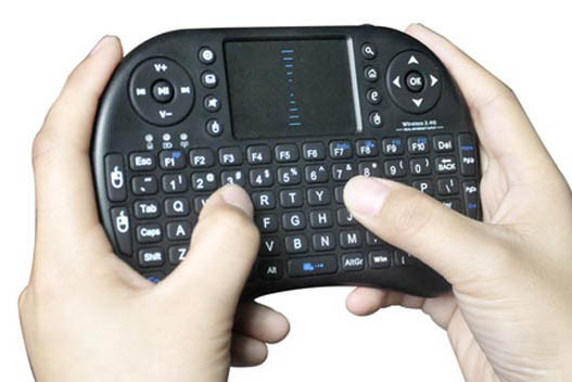 Беспроводная мини-клавиатура с тачпадом, подсветка, английская клавиатура (аналог INVIN I8) - фото 4 - id-p136967983