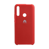 Силиконовый чехол для Huawei Y9s "SOFT-TOUCH" (бампер) с открытым низом, темно-красный