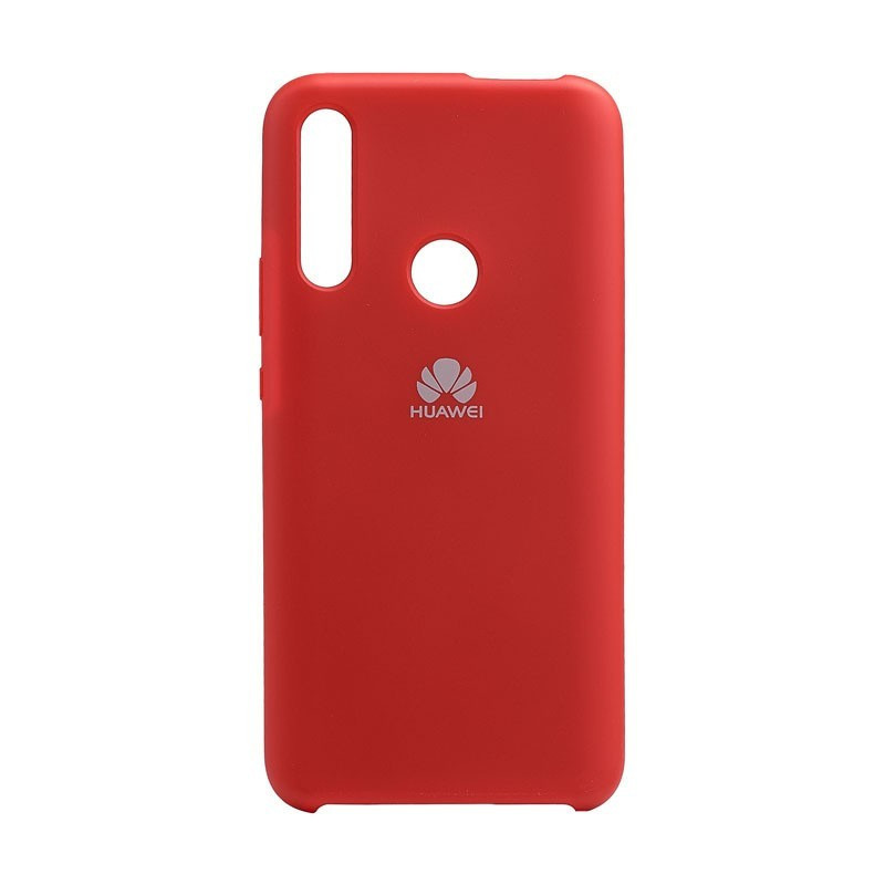 Силиконовый чехол для Huawei Y9s "SOFT-TOUCH" (бампер) с открытым низом, темно-красный - фото 1 - id-p95840557