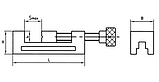Тиски станочные  125мм тип 3320 QGG лекальные, фото 3
