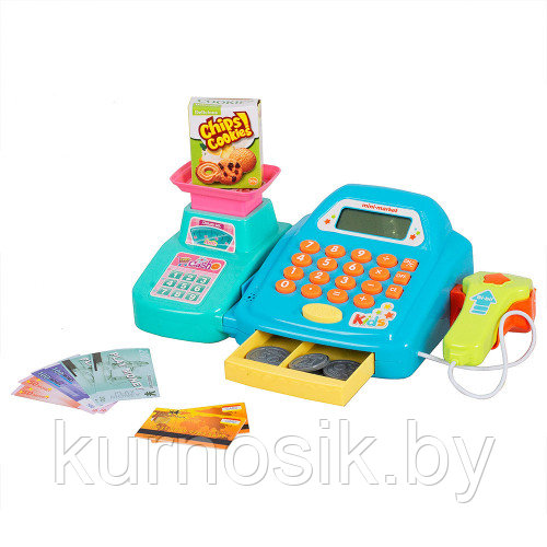 Кассовый аппарат детский "Мой магазин" со звуковыми эффектами, аксессуарами (арт.SK72C) - фото 2 - id-p136973508