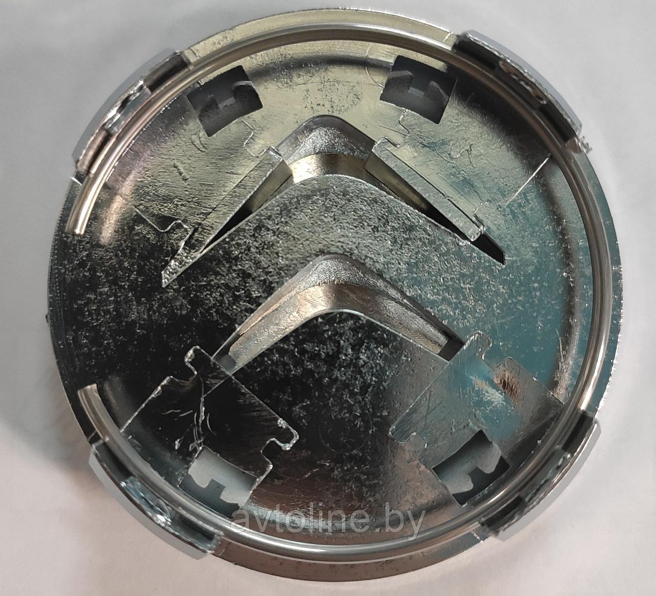 Заглушка литого диска CITROEN 60/56мм черная/хром с хром кольцом CIT-BLK-CHR - фото 2 - id-p136975023