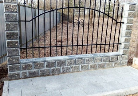 Блоки для забора 22х16х19см, рваная поверхность с двух сторон, фото 2