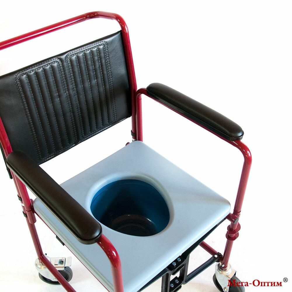 Кресло-каталка с санитарным оснащением Оптим FS692 - фото 8 - id-p137006709