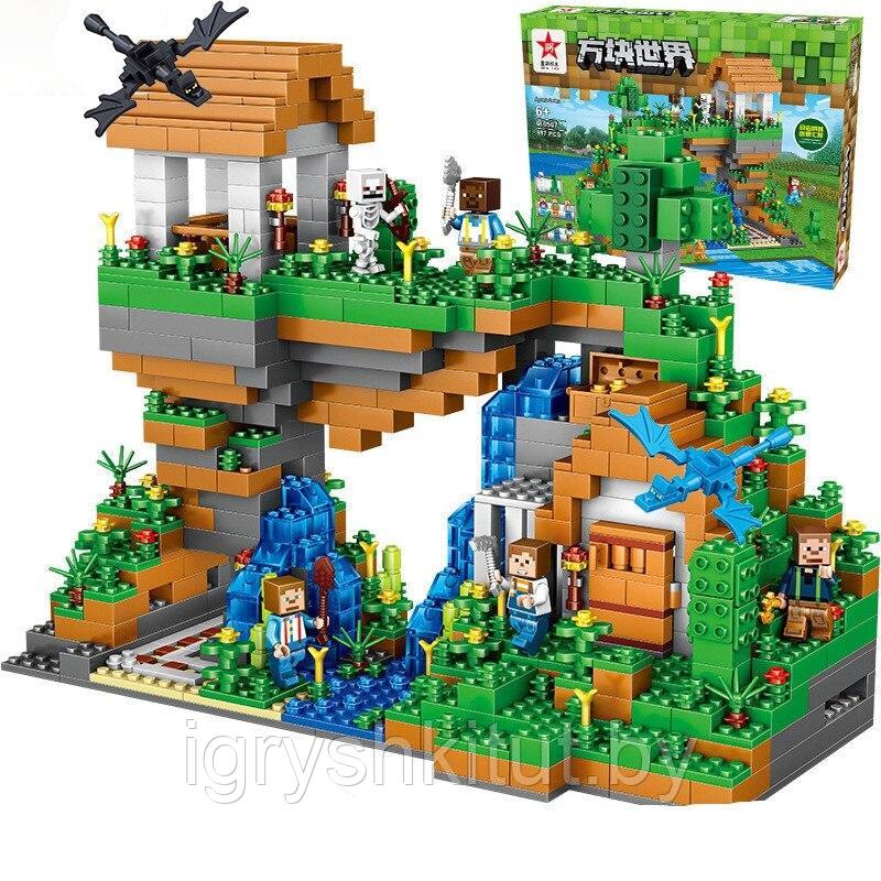 Конструктор QUNLONG «Большой дом у водопада», 957 деталей, аналог LEGO, арт.QL0507