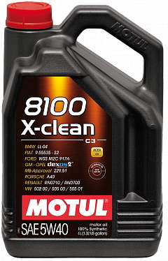 104720 Motul 8100 X-clean 5W40 4л.