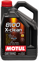 104720 Motul 8100 X-clean 5W40 4л.