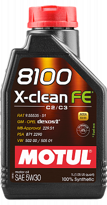 104775 Motul 8100 X-clean FE 5W30 1л. - фото 1 - id-p137007533