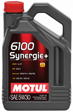 106572 Motul 6100 Synergie+ 5W30 1л.