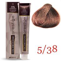 Крем краска для волос Colorianne Prestige ТОН - 5/38 Светлый шоколадный шатен, 100мл (Brelil Professional)
