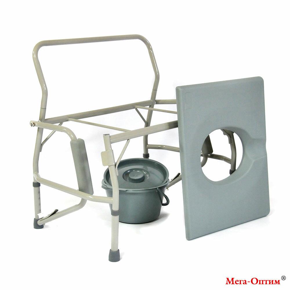 Кресло-туалет повышенной грузоподъемности Оптим HMP-7012 180кг - фото 5 - id-p137017374