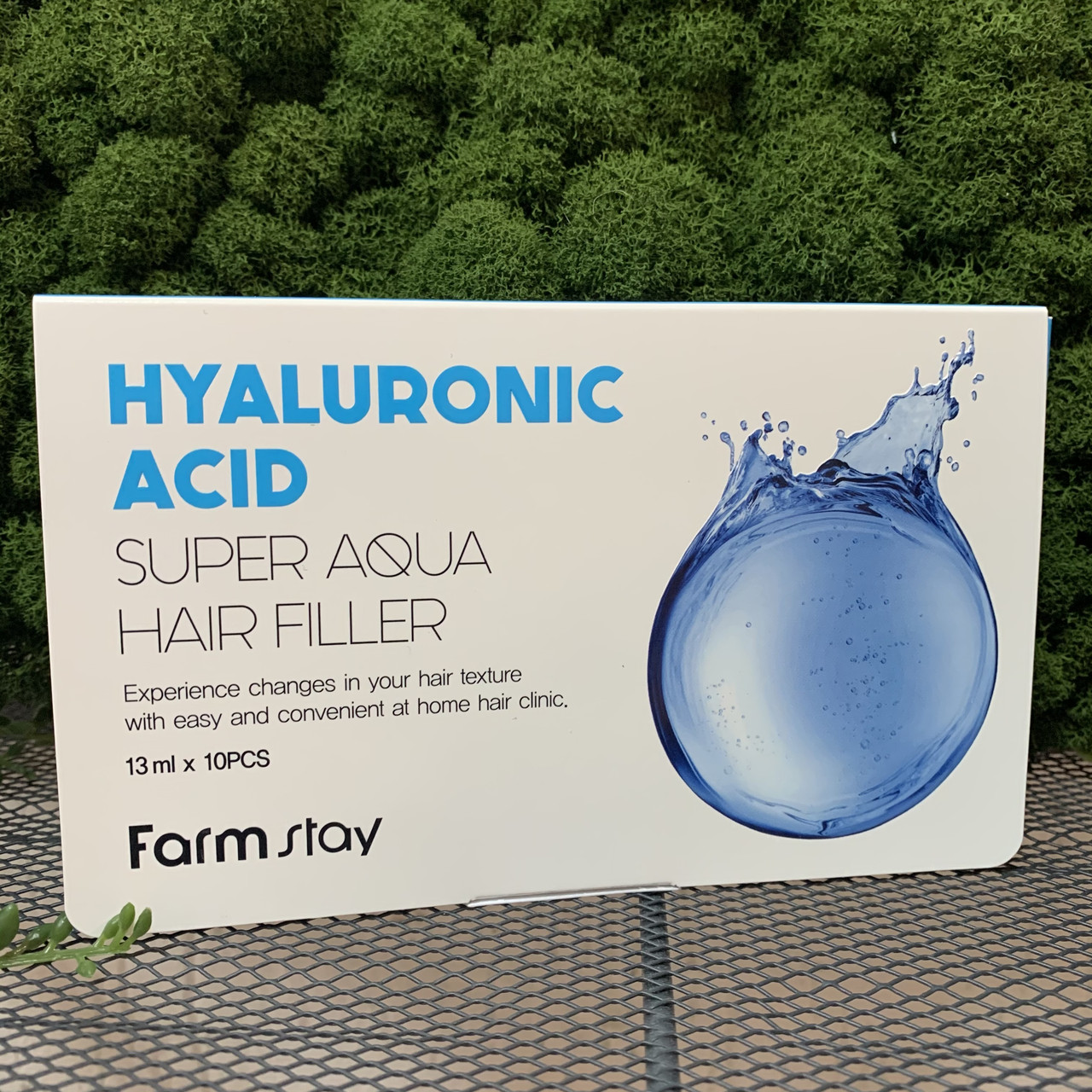 Увлажняющий филлер для волос с гиалуроновой кислотой FARMSTAY Hyaluronic Acid Super Aqua Hair Filler - фото 2 - id-p137020817