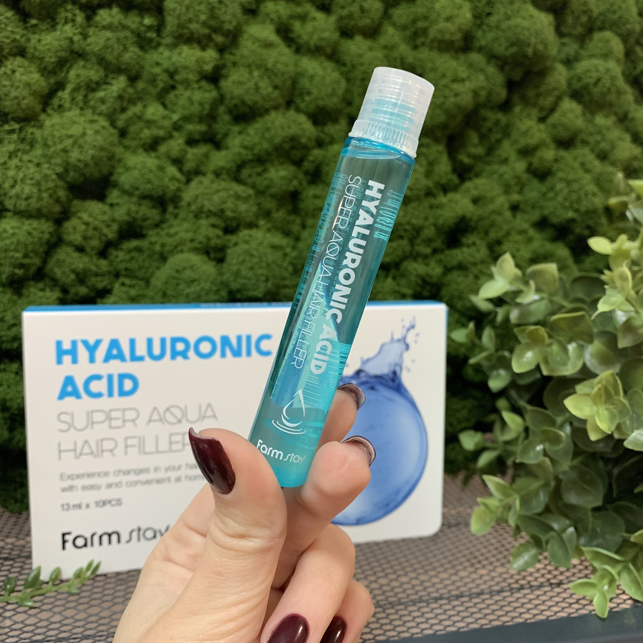 Увлажняющий филлер для волос с гиалуроновой кислотой FARMSTAY Hyaluronic Acid Super Aqua Hair Filler - фото 1 - id-p137020817