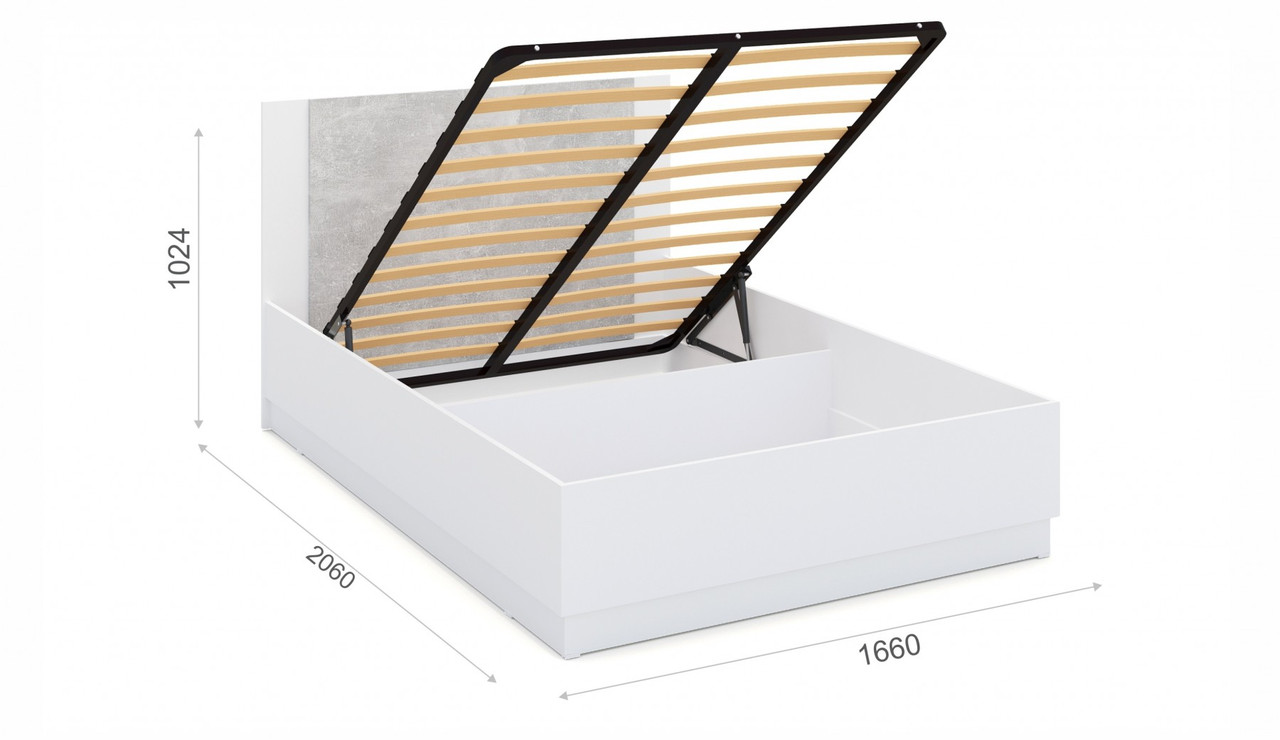 Кровать Аврора 1600 с подъемным механизмом Империал - фото 5 - id-p137020818