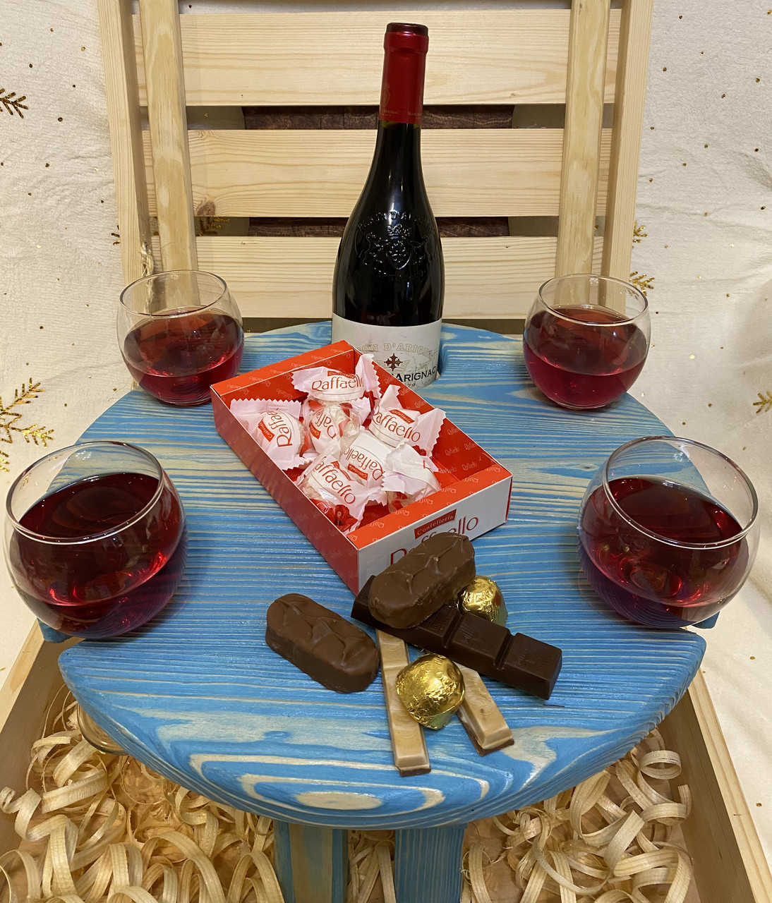 Столик для вина в подарочном коробе - фото 2 - id-p137021015