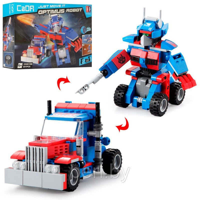C52019W Конструктор с инерционным механизмом CaDa робот-трансформер 2 в 1