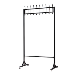 Вешалка напольная на 10 крючков, пристенная, 1 уровень