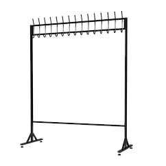 Вешалка напольная на 15 крючков, пристенная, 1 уровень