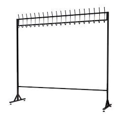 Вешалка напольная на 20 крючков, пристенная, 1 уровень