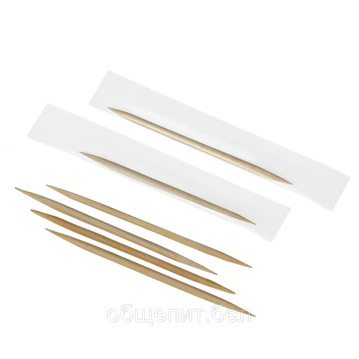 Зубочистки с ментолом, бамбуковые, в индивидуальной бумажной упаковке, 1000 шт. - фото 1 - id-p137028926