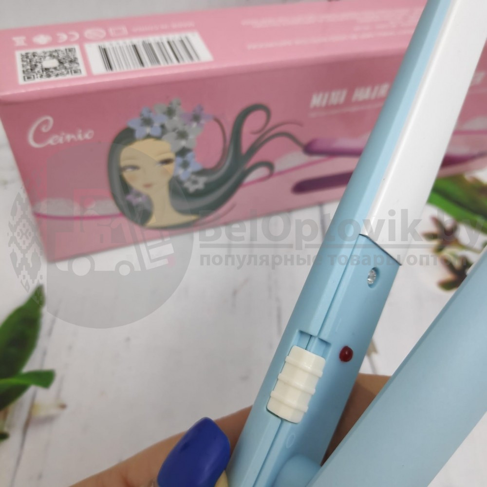 Утюжок плойка для выпрямления волос с керамическим покрытием CEINO Mini Hair Straightener SN - 888 Лавандовый - фото 5 - id-p93848909