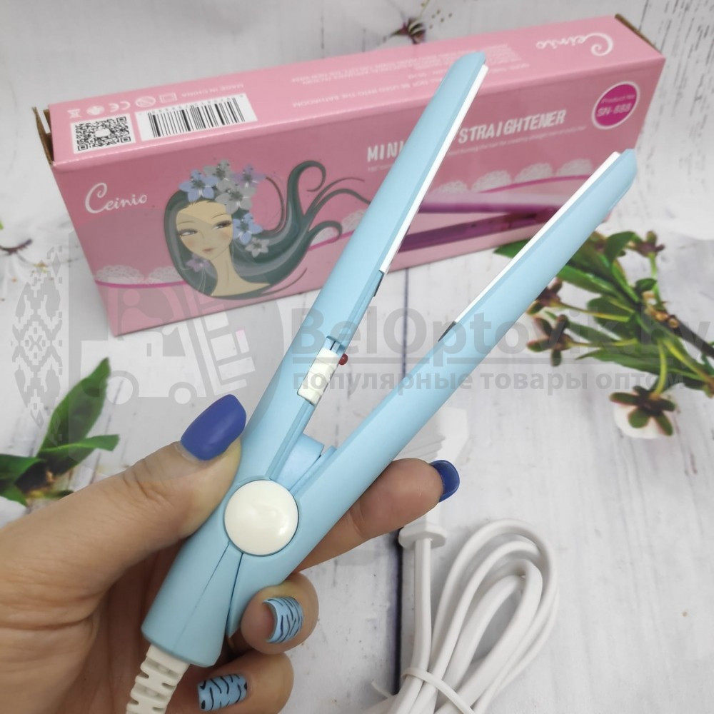 Утюжок плойка для выпрямления волос с керамическим покрытием CEINO Mini Hair Straightener SN - 888 Лавандовый - фото 9 - id-p93848909