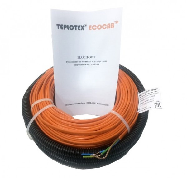 Нагревательный кабель Teplotex EcoCab 14W 10.6 м 150 Вт - фото 1 - id-p137034096
