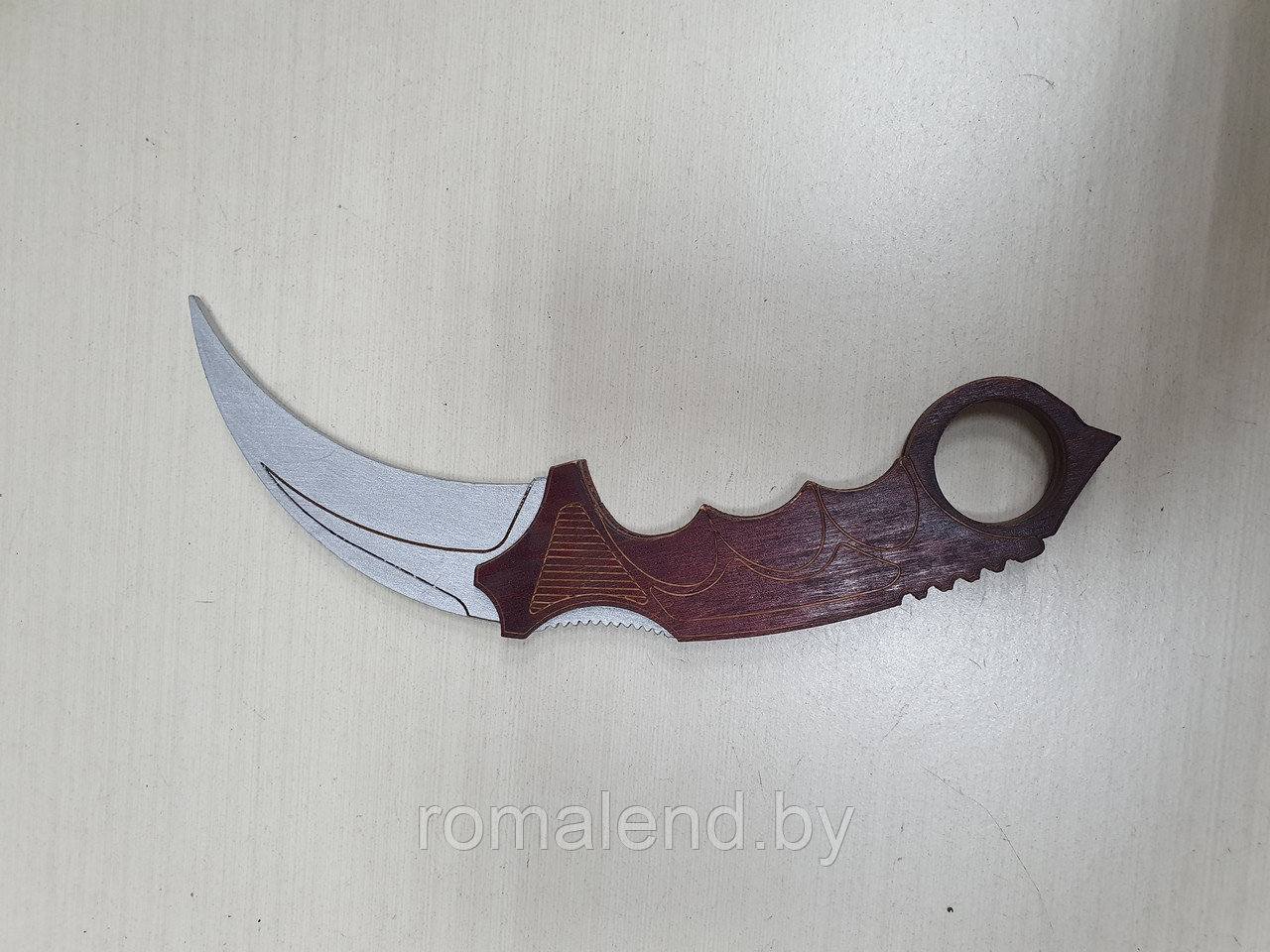 Деревянный нож керамбит - фото 7 - id-p135765753
