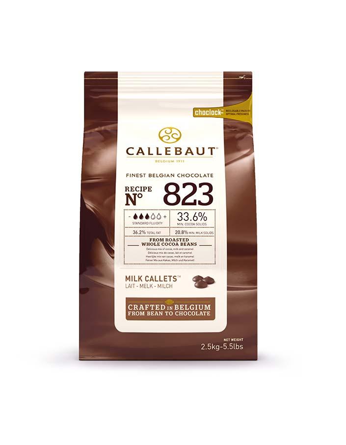 Шоколад молочный Callebaut 33,6% (Бельгия, каллеты, 1 кг)