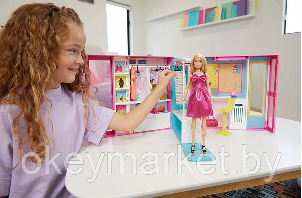 Игровой набор Шкаф Barbie с куклой и аксессуарами GBK10, фото 2