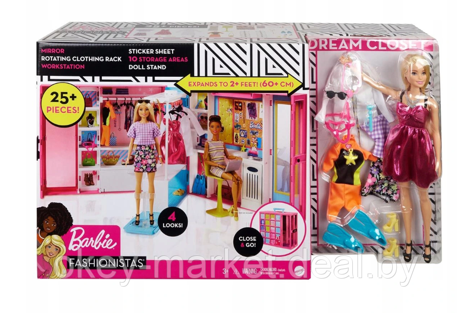 Игровой набор Шкаф Barbie с куклой и аксессуарами GBK10 - фото 5 - id-p137045664