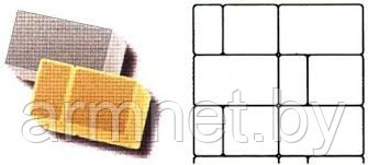 БРУК ОДИНАРНЫЙ (7/1) ГЛАДКИЙ/ШАГРЕНЬ/КРУПНАЯ ШАГРЕНЬ форма для изготовления тротуарной плитки