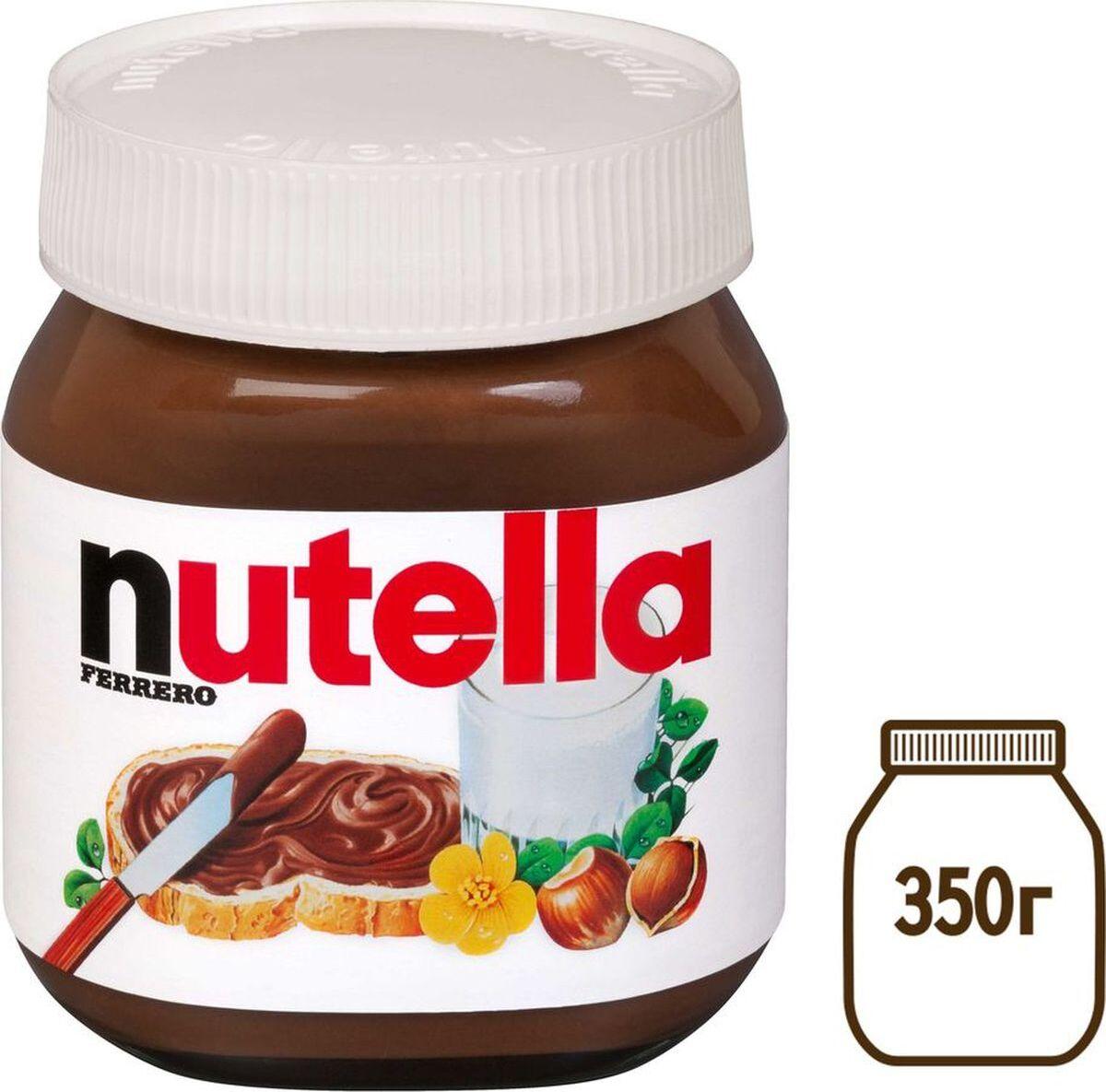 Шоколадная Паста Nutella» ореховая, 350г. - фото 1 - id-p137059243