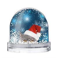 Шар водяной БОЛЬШОЙ с  хлопьями (d112мм h100мм премиум)