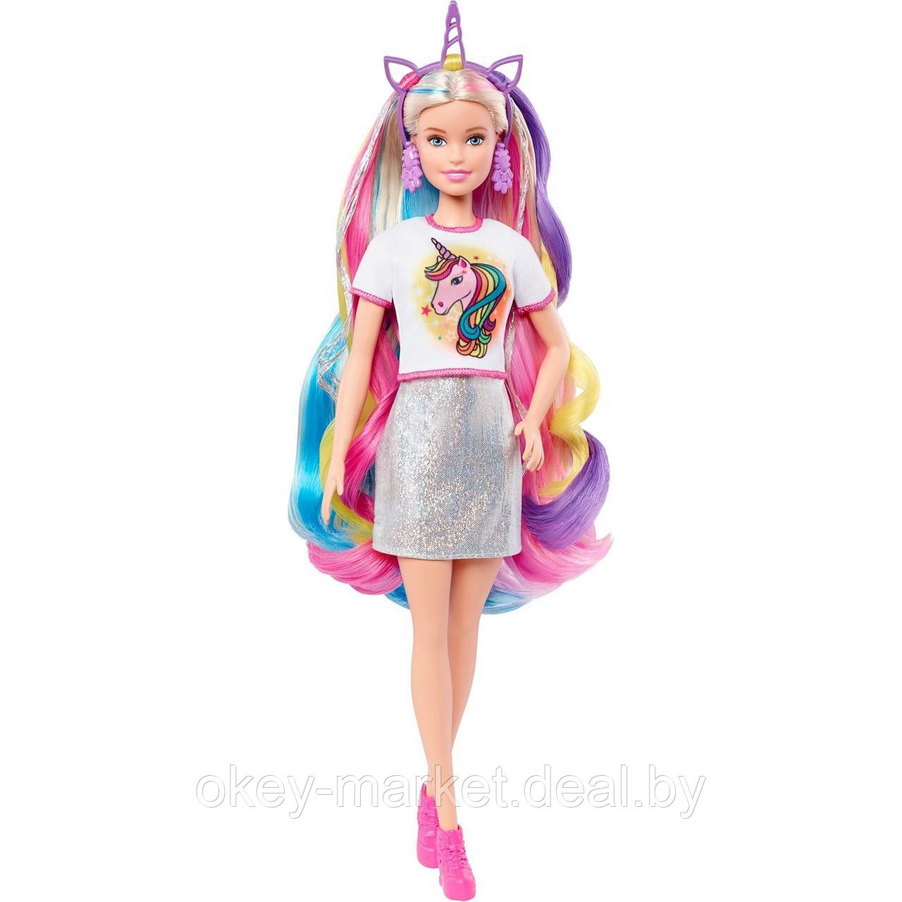 Кукла Barbie Радужные волосы GHN04 - фото 3 - id-p137062953