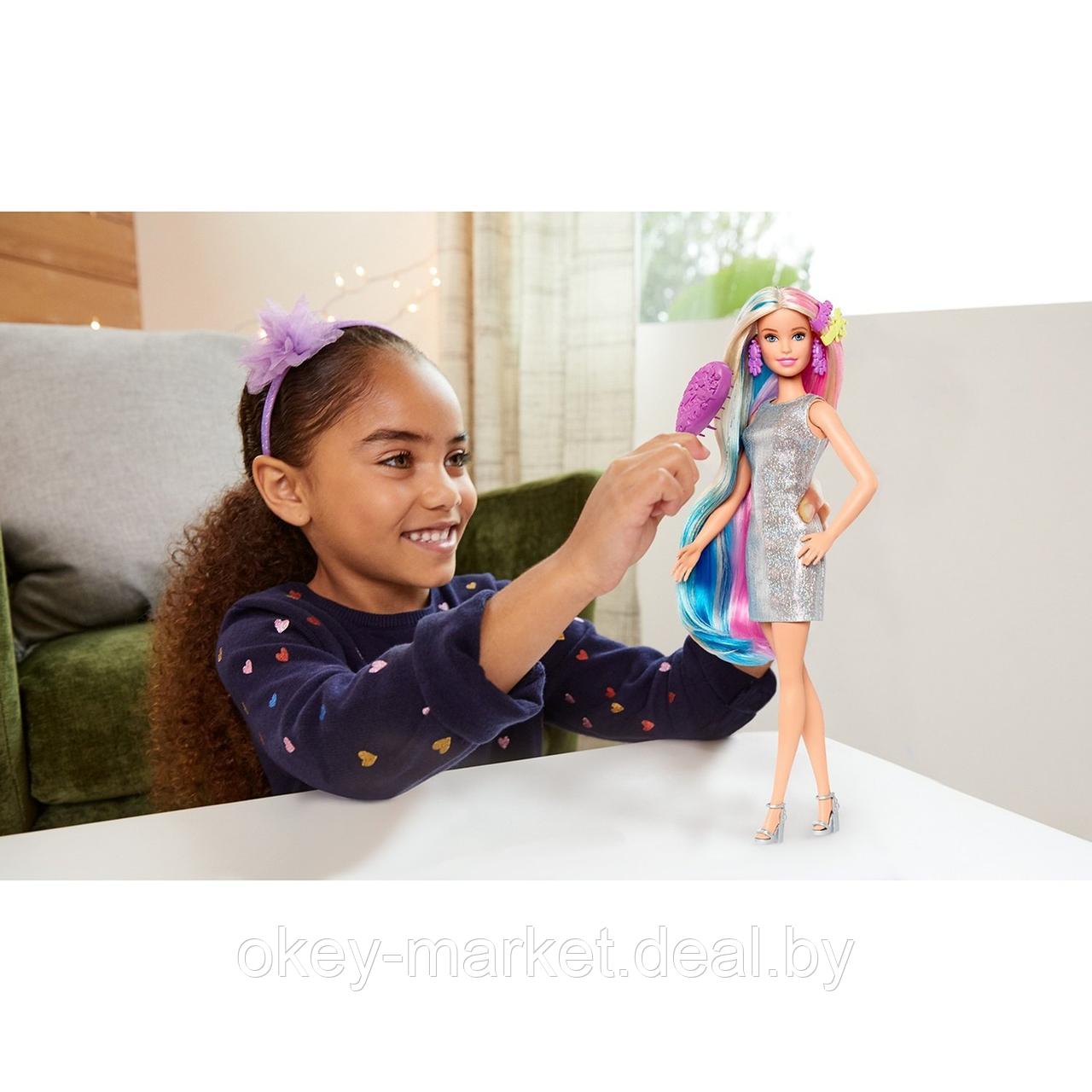 Кукла Barbie Радужные волосы GHN04 - фото 9 - id-p137062953