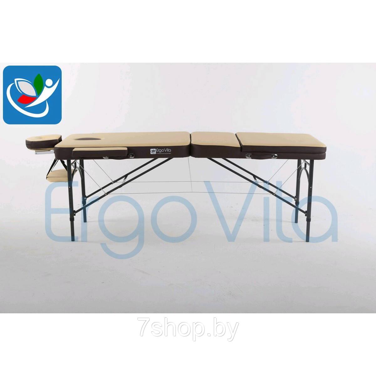 Массажный стол Бежевый (осн)+коричневый ErgoVita MASTER ALU COMFORT PLUS - фото 3 - id-p88731431