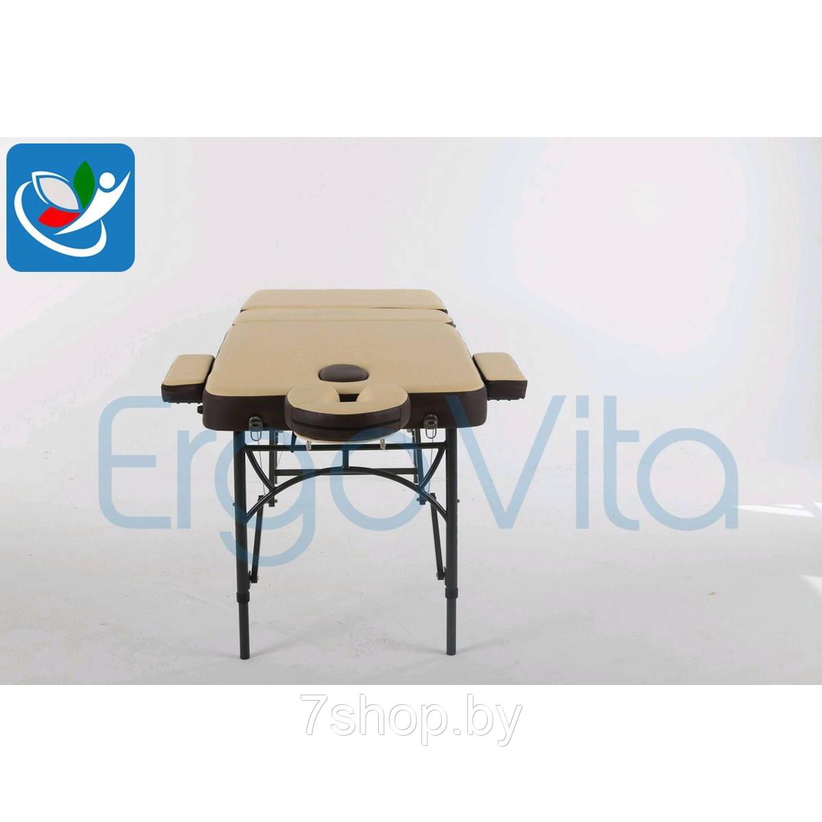 Массажный стол Бежевый (осн)+коричневый ErgoVita MASTER ALU COMFORT PLUS - фото 4 - id-p88731431