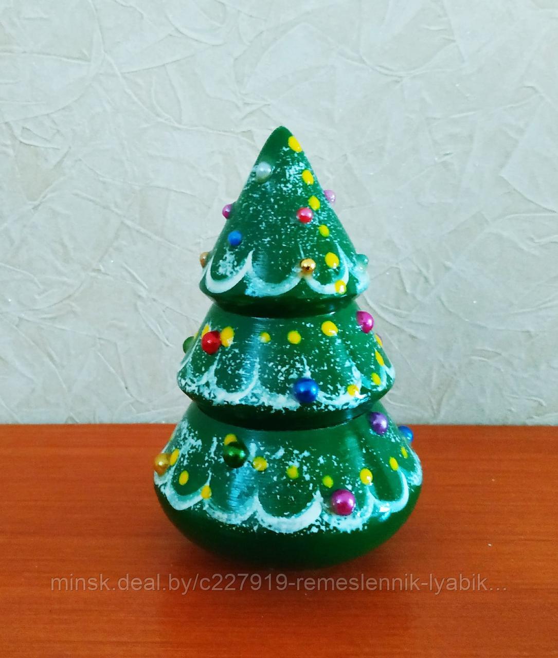 Неваляшка ёлочка! Деревянная ручной работы!