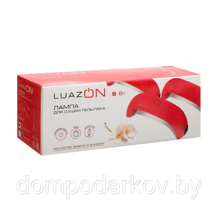 Лампа для гель-лака LuazON LUF-05, LED, 9 Вт, USB, компактная, 3 диода, красная - фото 6 - id-p137077161
