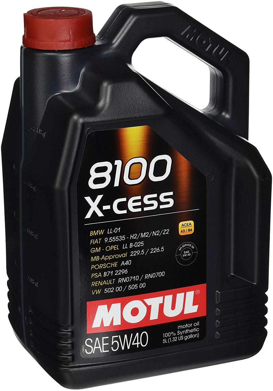 Моторное масло MOTUL 102870 8100 X-CESS 5W-40 5л