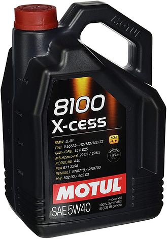 Моторное масло MOTUL 102870 8100 X-CESS 5W-40 5л, фото 2
