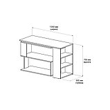 Стол компьютерный ДОМУС СТР02-XL (белый), фото 3