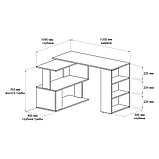 Стол компьютерный ДОМУС СТР02-XL (белый), фото 4