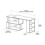 Стол компьютерный ДОМУС СТР02-XL (белый), фото 5