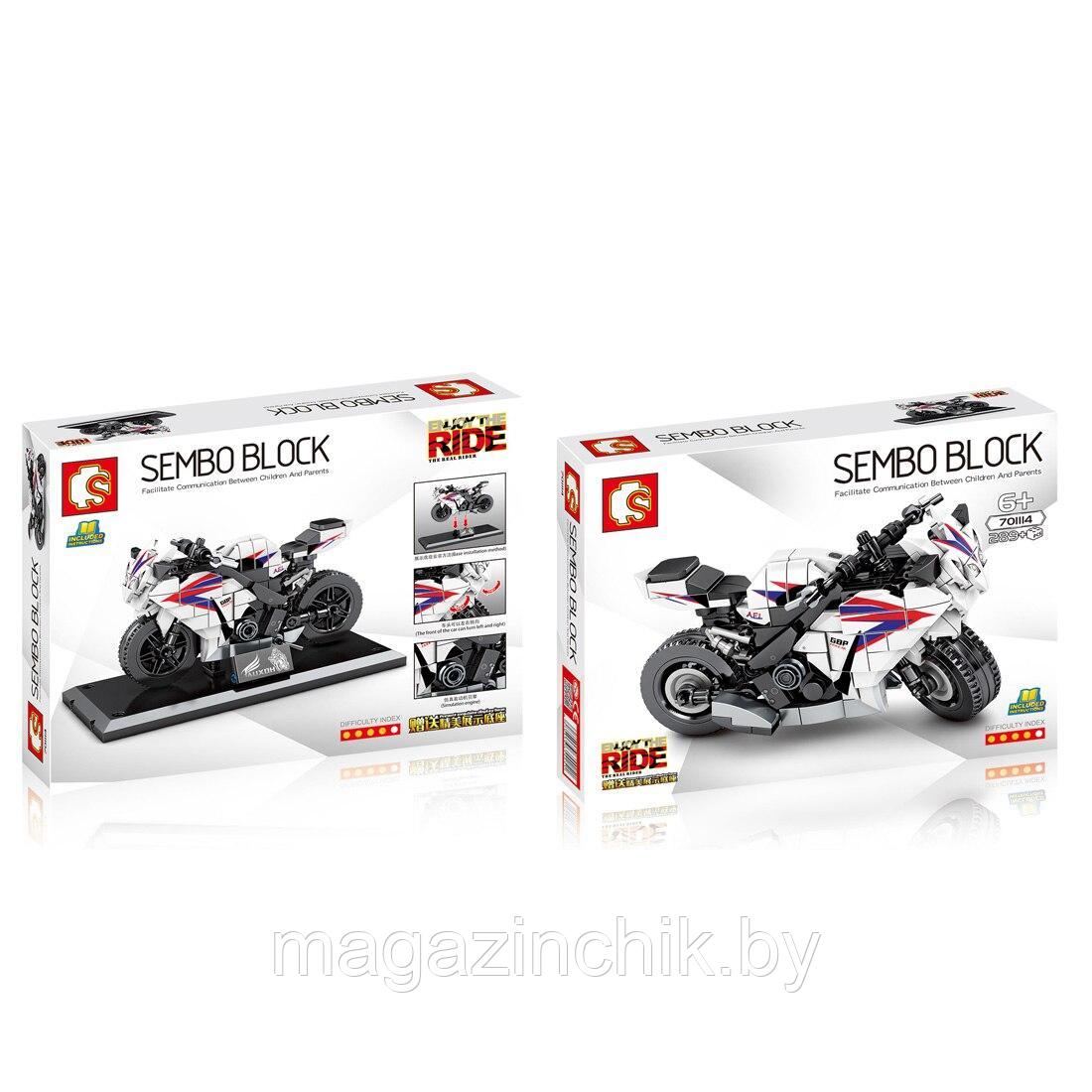 Конструктор Спортивный мотоцикл Honda CBR 1000, Sembo 701114, аналог Лего Креатор - фото 3 - id-p137086998