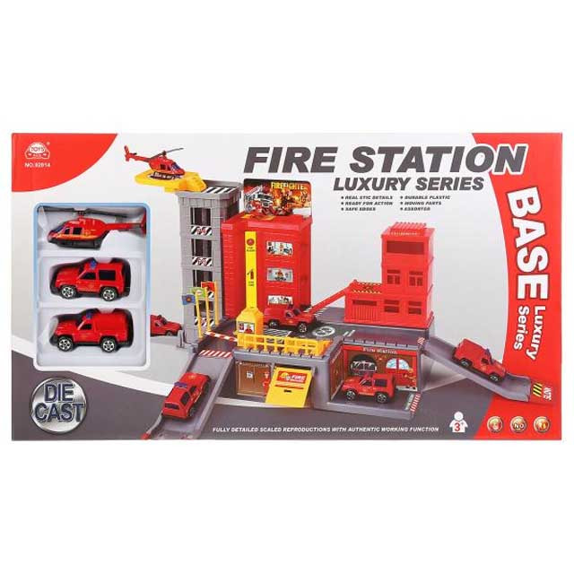 Игровой набор с машинками Пожарная часть 92814 - фото 1 - id-p137087530