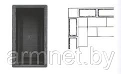 КИРПИЧ ГОТИКА ШАГРЕНЬ (10/4) форма для изготовления тротуарной плитки