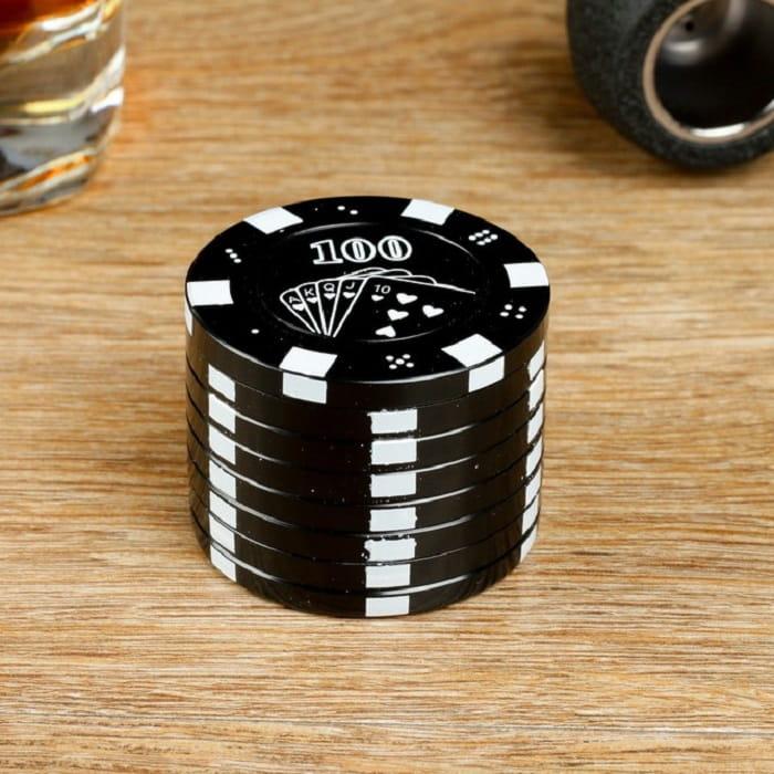 Измельчитель табака «Покерная фишка» цвет: микс