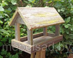 Кормушка садовая деревянная "Домик №7" - фото 1 - id-p137092477